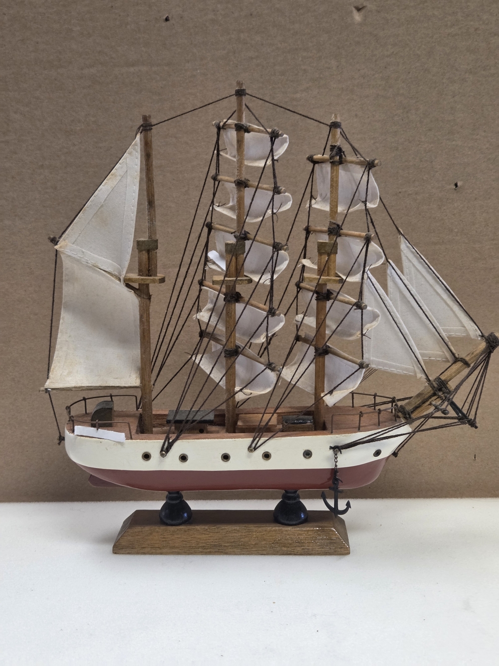 Decorative Wooden Handcrafted 3 Master Schooner Model -